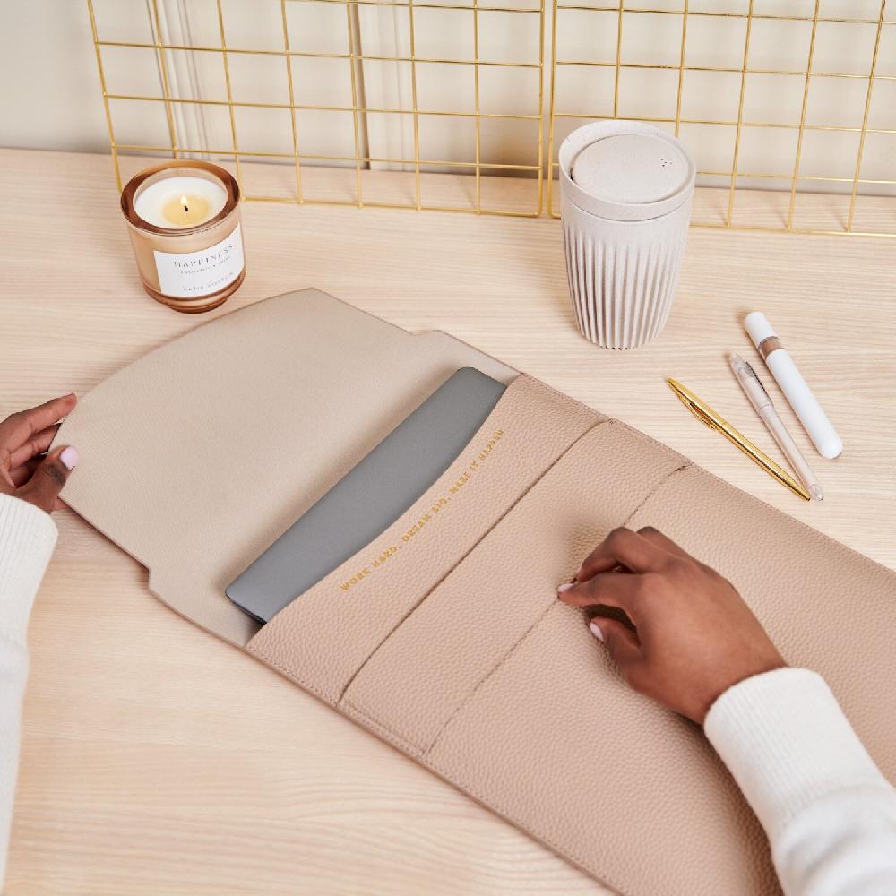 katie loxton Laptop Sleeve 'Dream Big Work Hard Make It Happen'