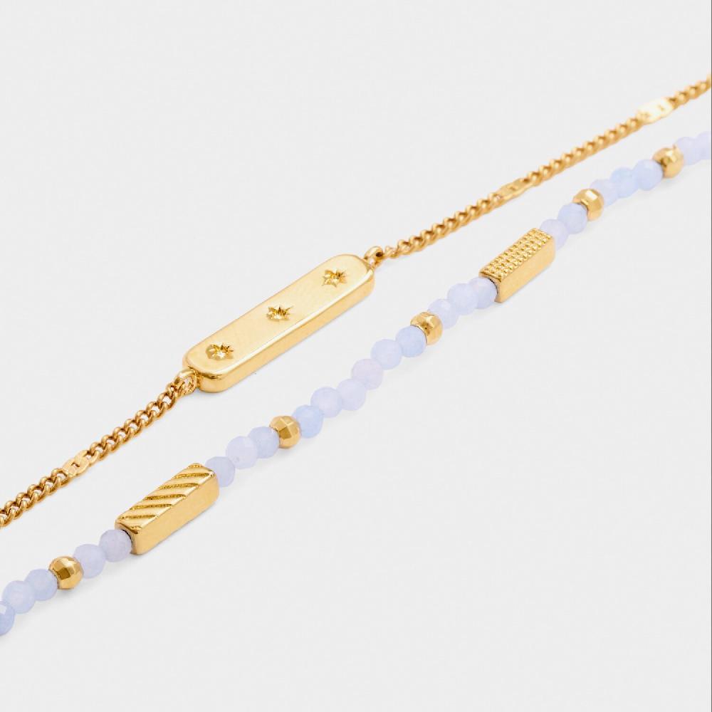 Katie Loxton 'March' Waterproof Gold Birthstone Bracelet