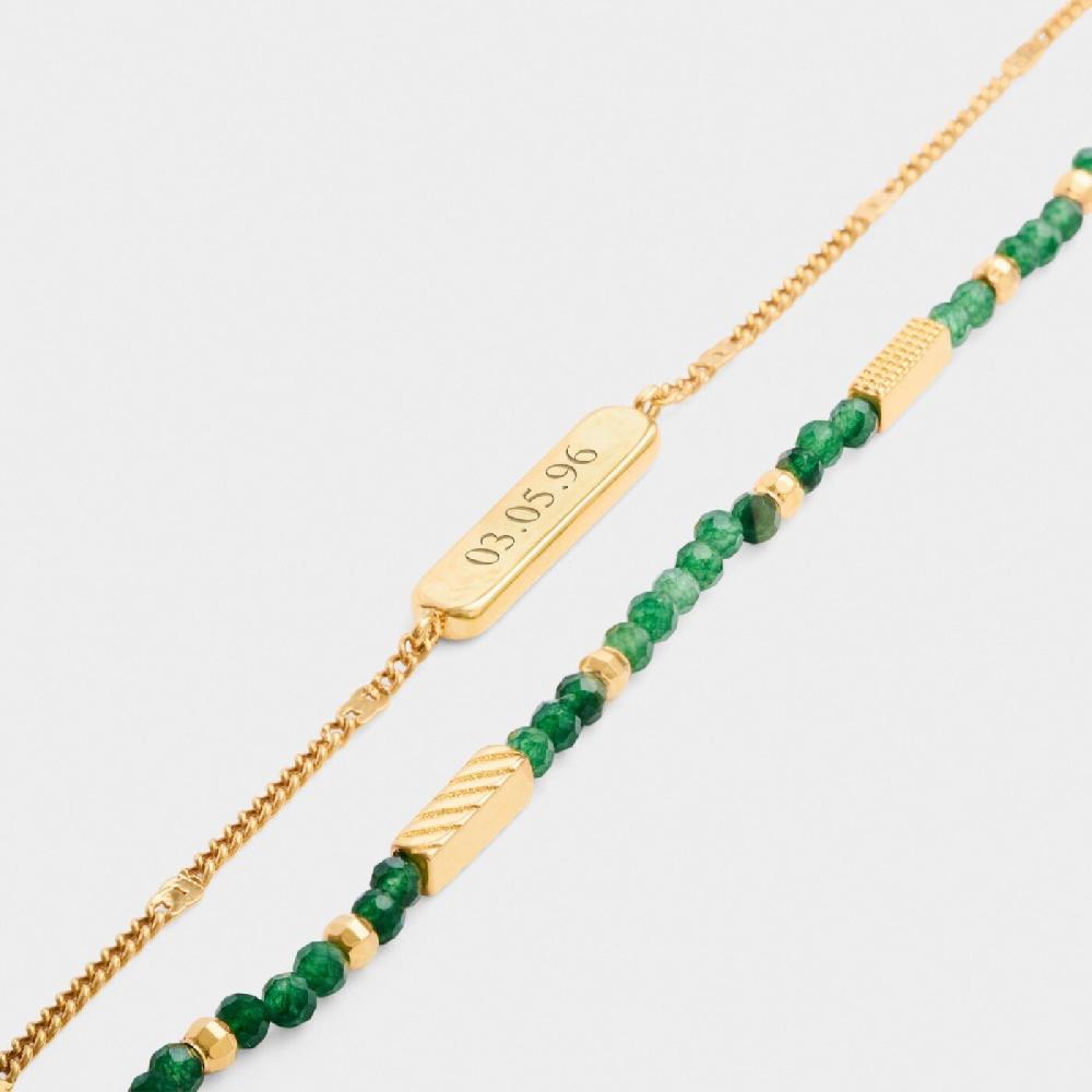 Katie Loxton 'May' Waterproof Gold Birthstone Bracelet