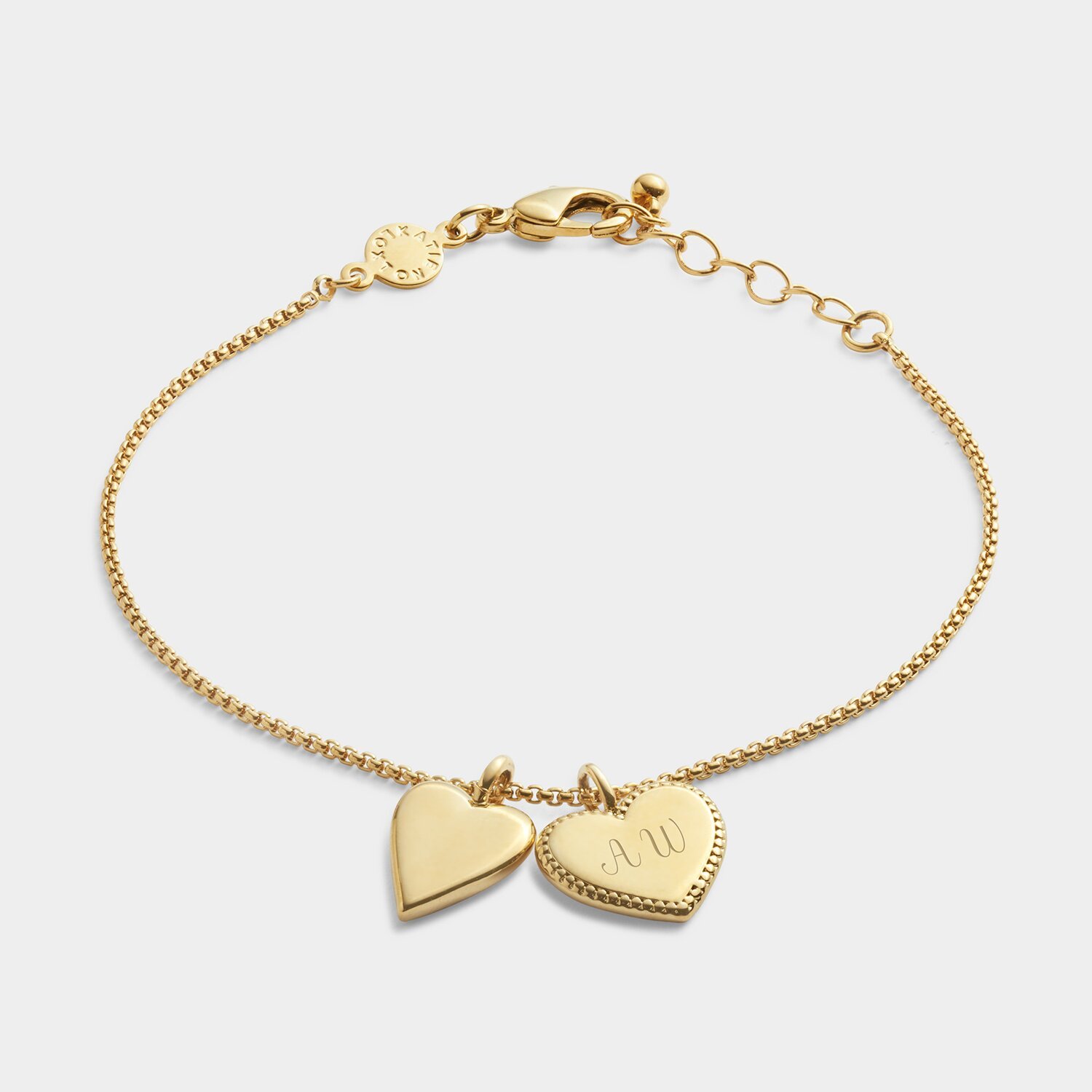 Katie Loxton 'Miss To Mrs' Waterproof Gold Bridal Charm Bracelet