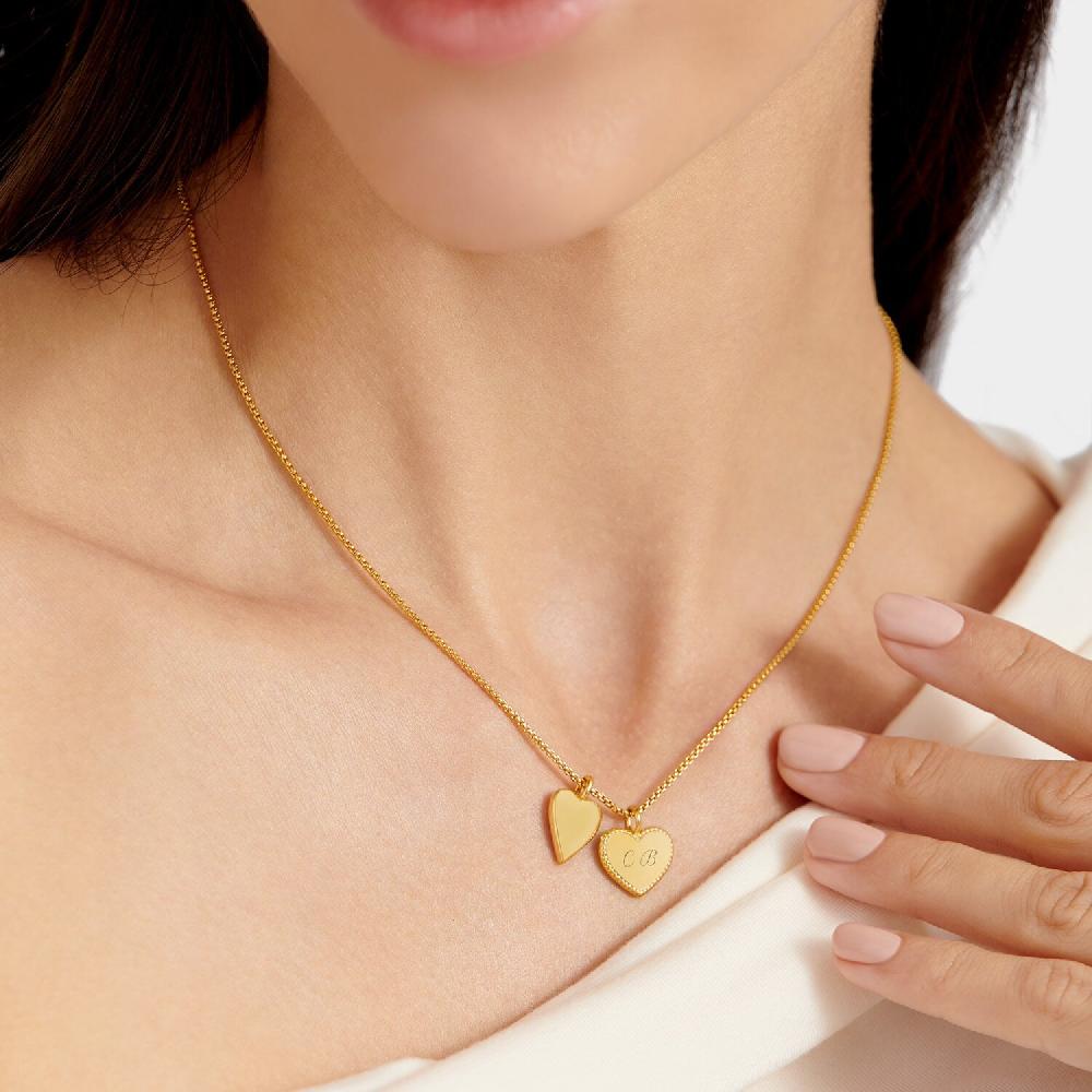 katie loxton 'Miss To Mrs' Waterproof Gold Bridal Charm Necklace