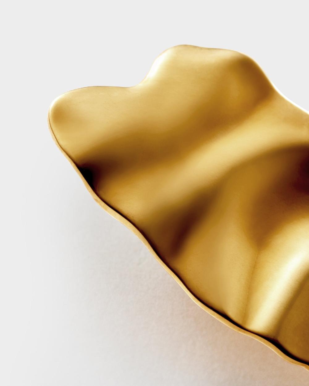 Katie Loxton Molten Waterproof Gold Heart Oversized Earrings