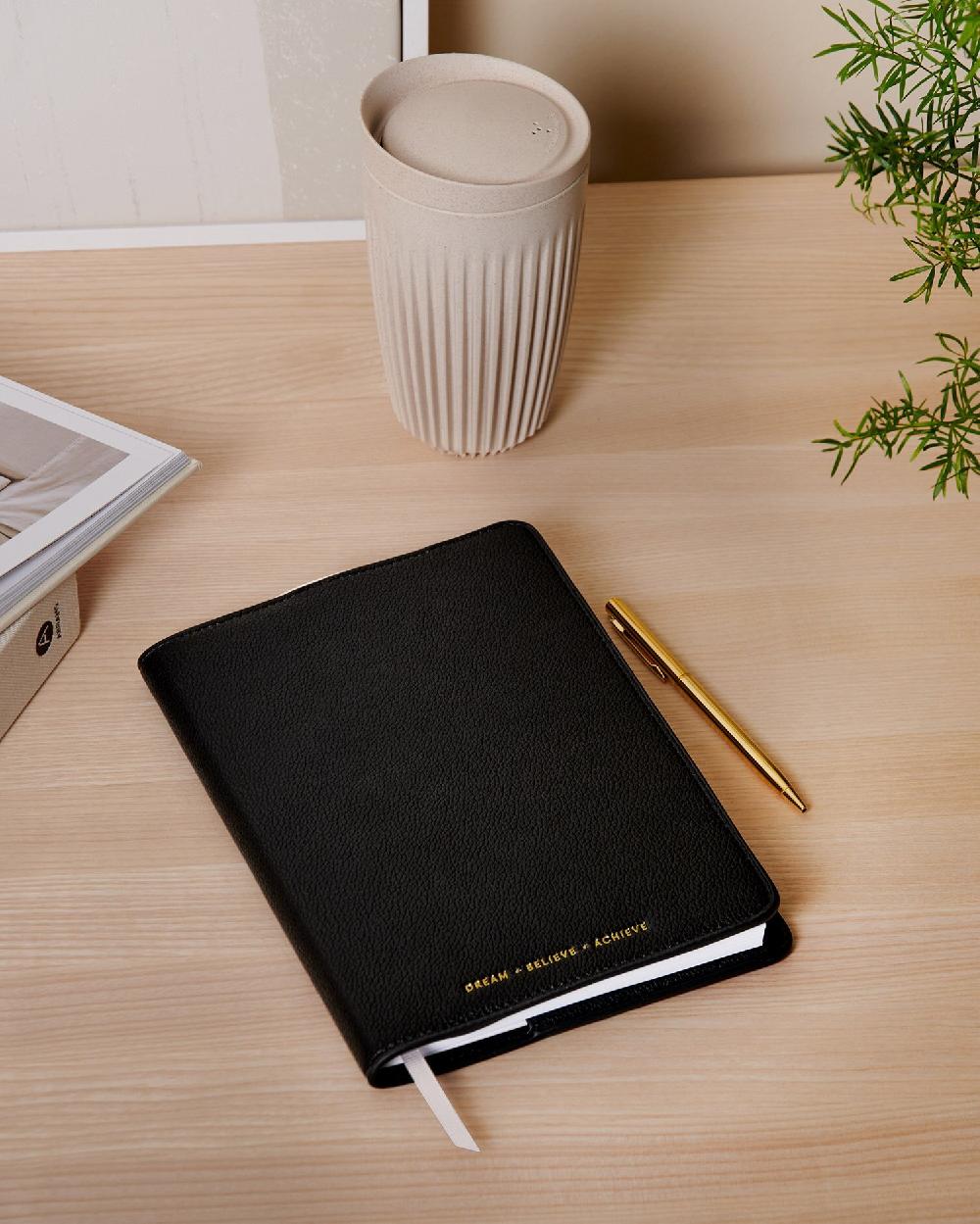 katie loxton Notebook Cover and A5 Lined Notepad 'Dream Believe Achieve'