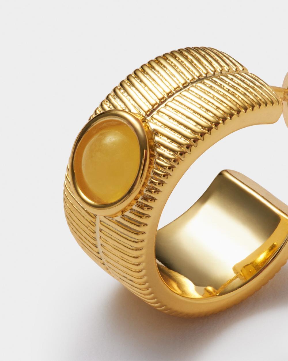 Katie Loxton 'November' Waterproof Gold Birthstone Hoop Earrings