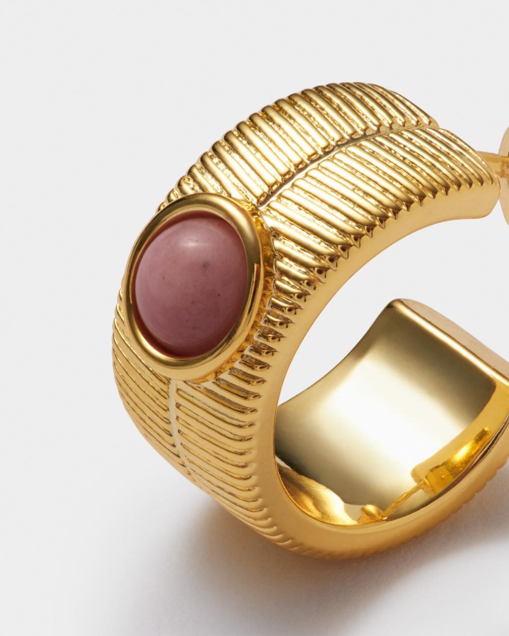 Katie Loxton 'October' Waterproof Gold Birthstone Hoop Earrings