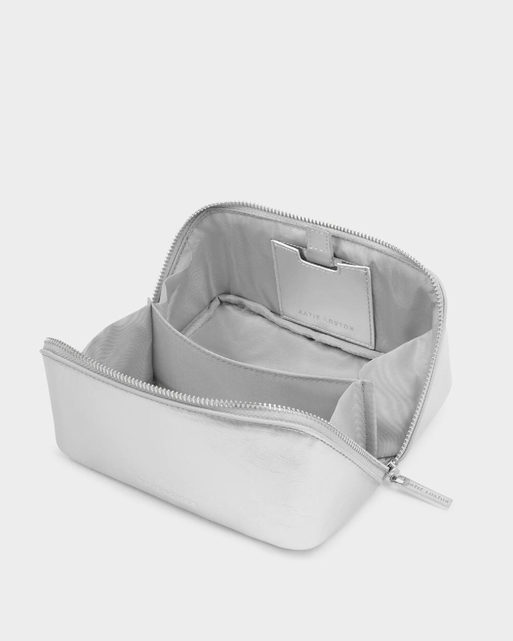 Katie Loxton Patent Crackle Fold-Out Mirror Makeup Bag