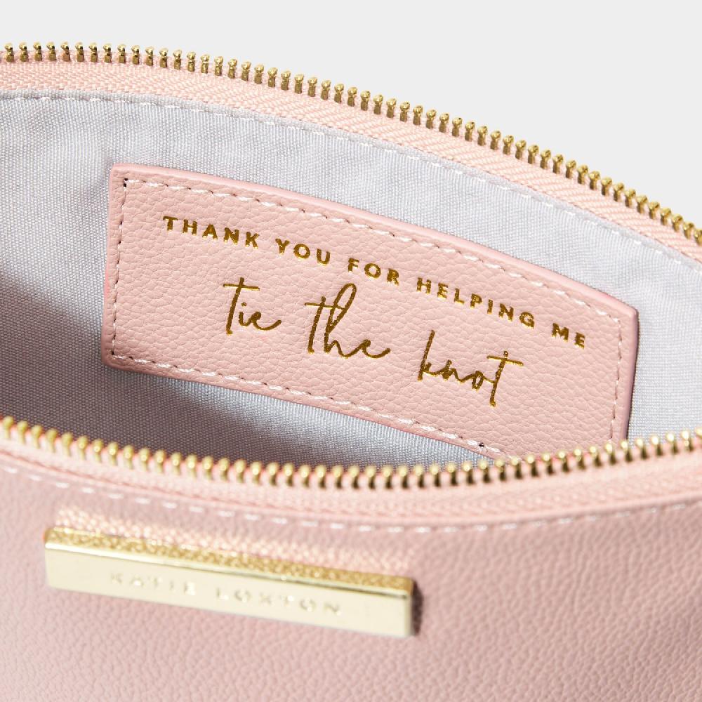 Katie Loxton Semi-Precious Stone Bridal Pouch 'Thank You For Helping Me Tie The Knot'