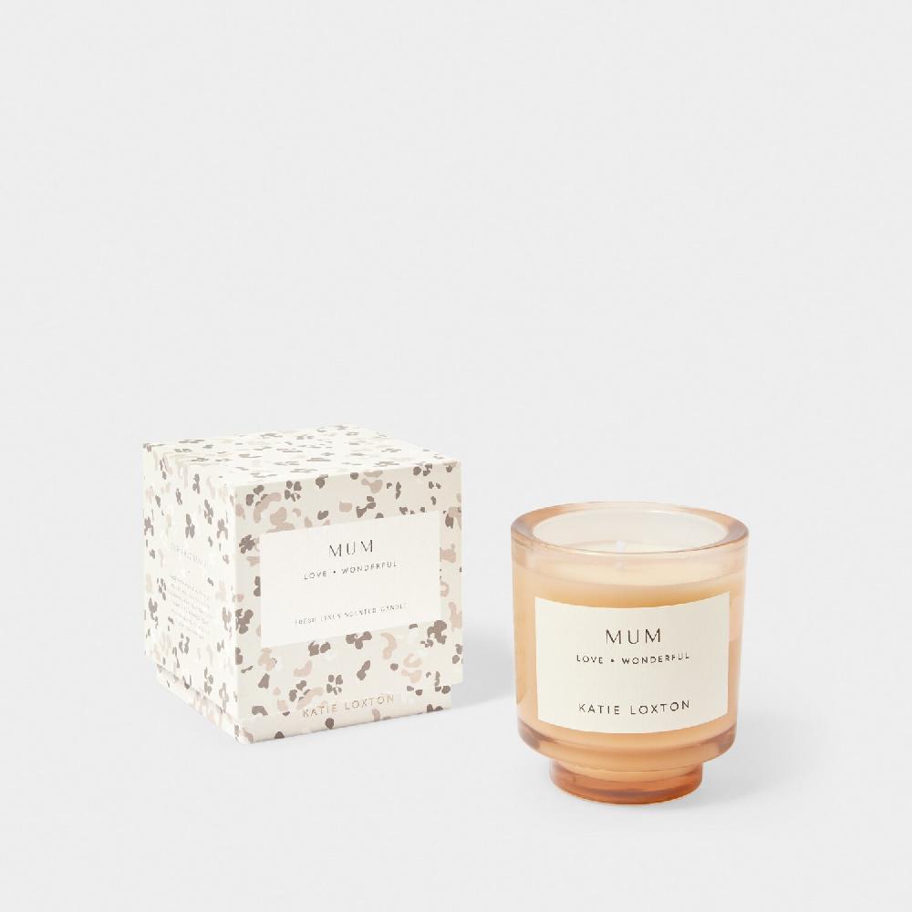 Katie Loxton Sentiment Candle 'Mum' Fresh Linen And White Lily