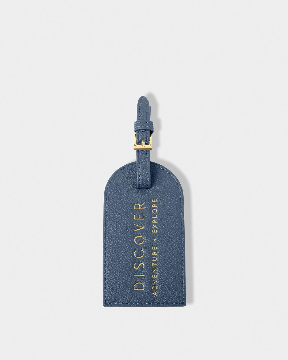 Katie Loxton Sentiment Luggage Tag 'Discover Adventure Explore'