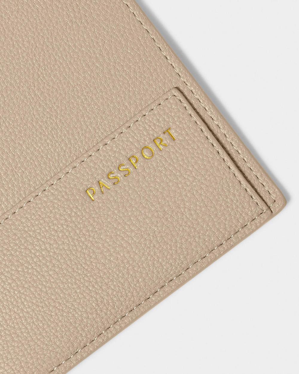 Katie Loxton Sentiment Travel Wallet 'Adventure Memories Happiness' In Light Taupe