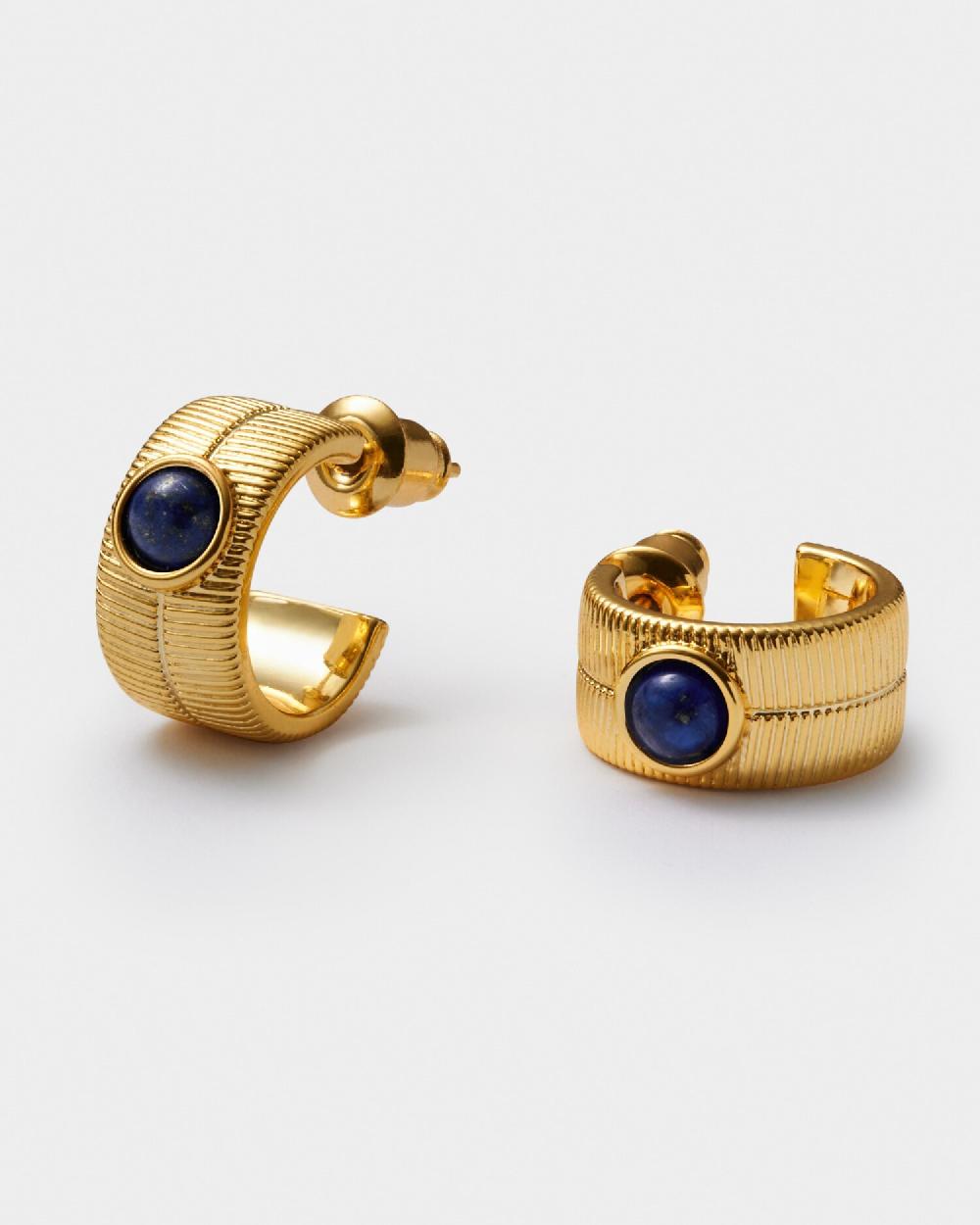 Katie Loxton September' Waterproof Gold Birthstone Hoop Earrings