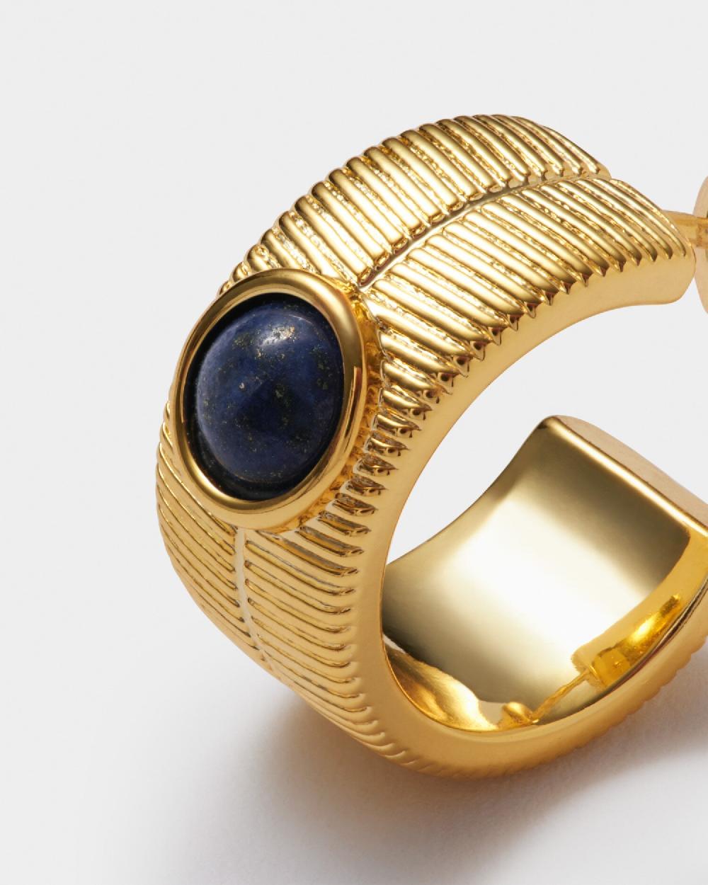 Katie Loxton September' Waterproof Gold Birthstone Hoop Earrings