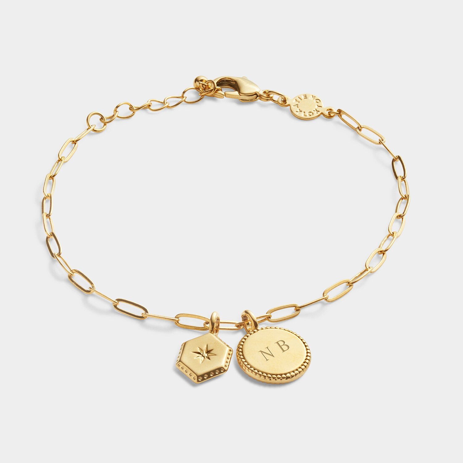 Katie Loxton 'Soul Sister' Waterproof Gold Charm Bracelet