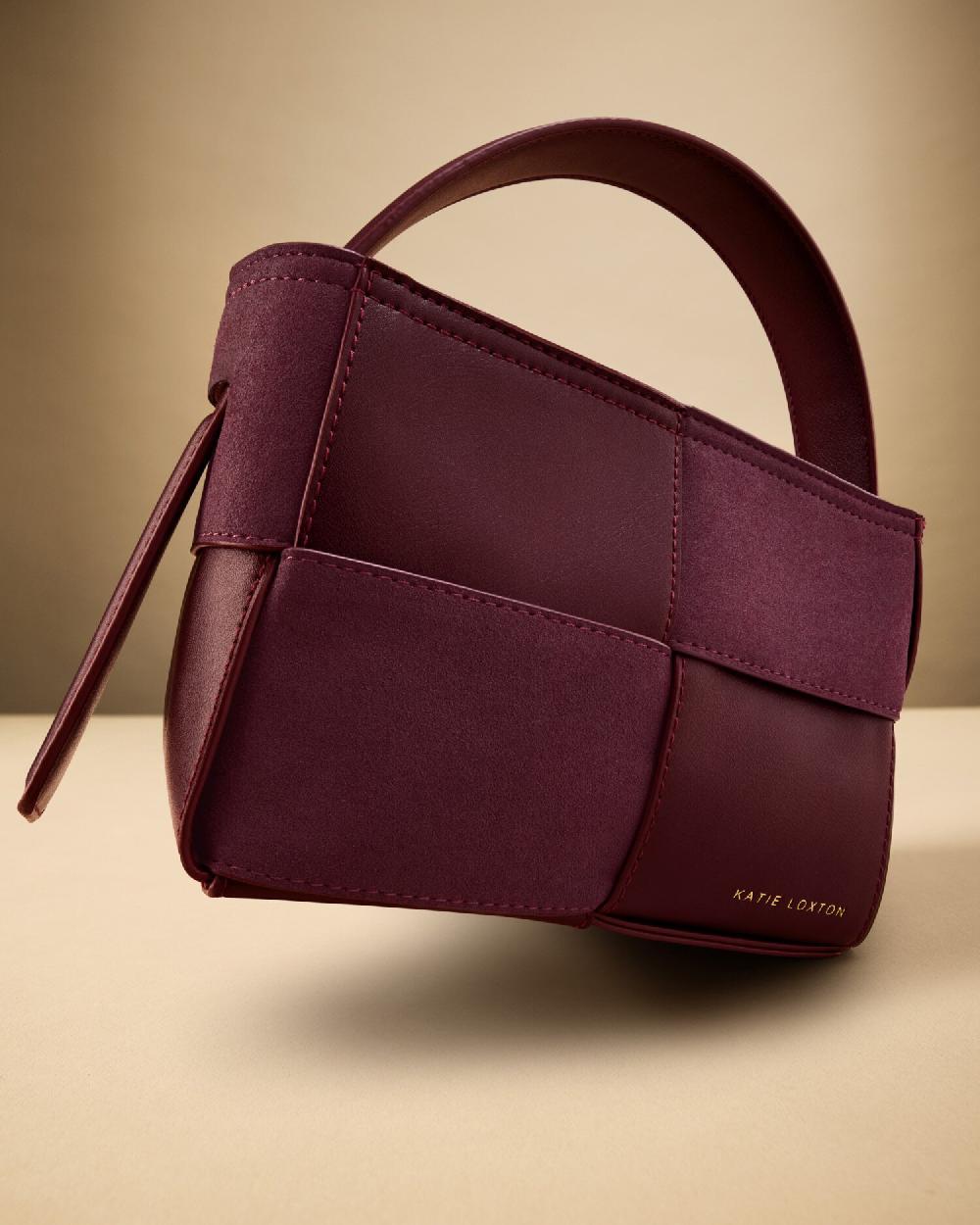 Katie Loxton Taya Hand Woven Suedette Top Handle Bag