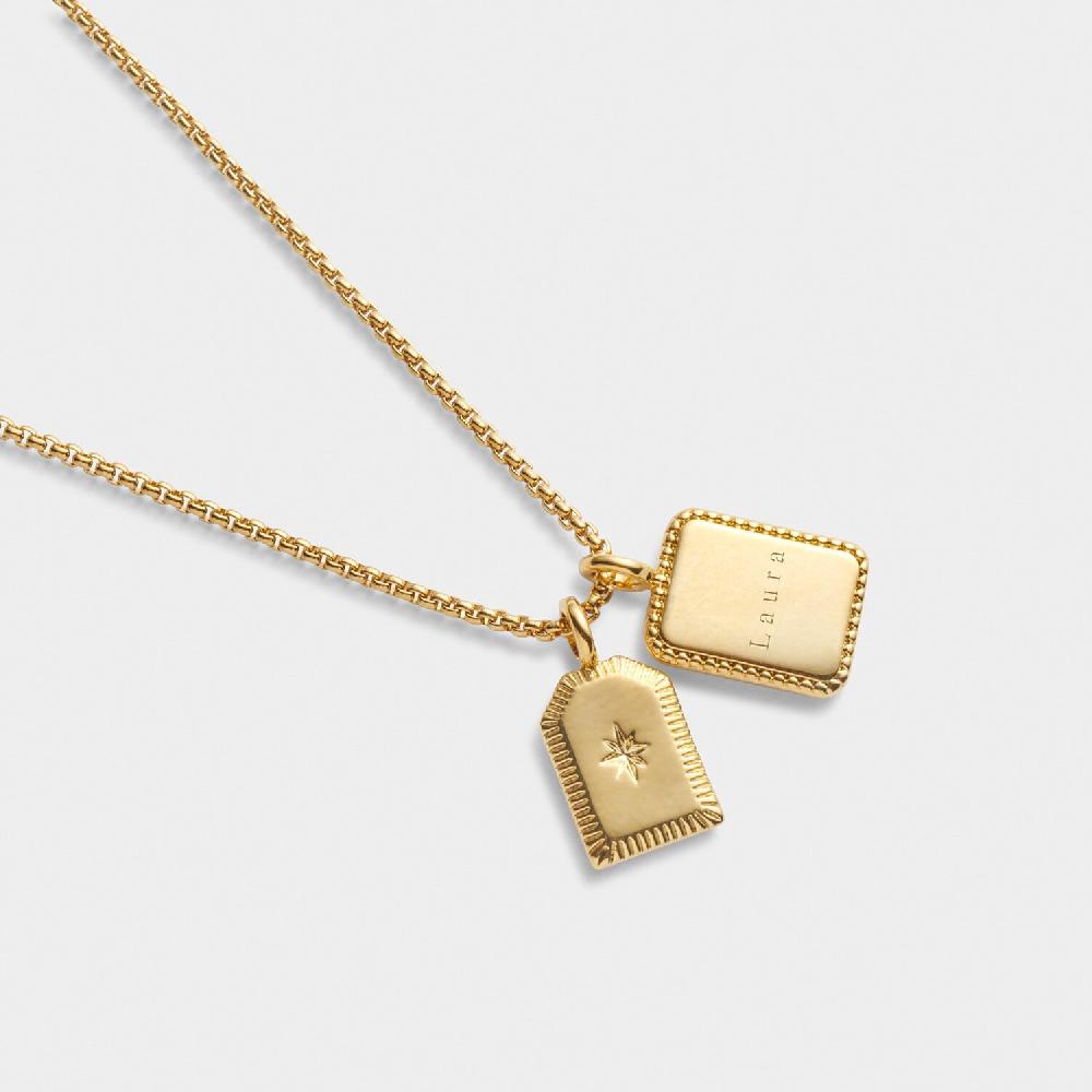 Katie Loxton 'Treasured Friend' Waterproof Gold Charm Necklace