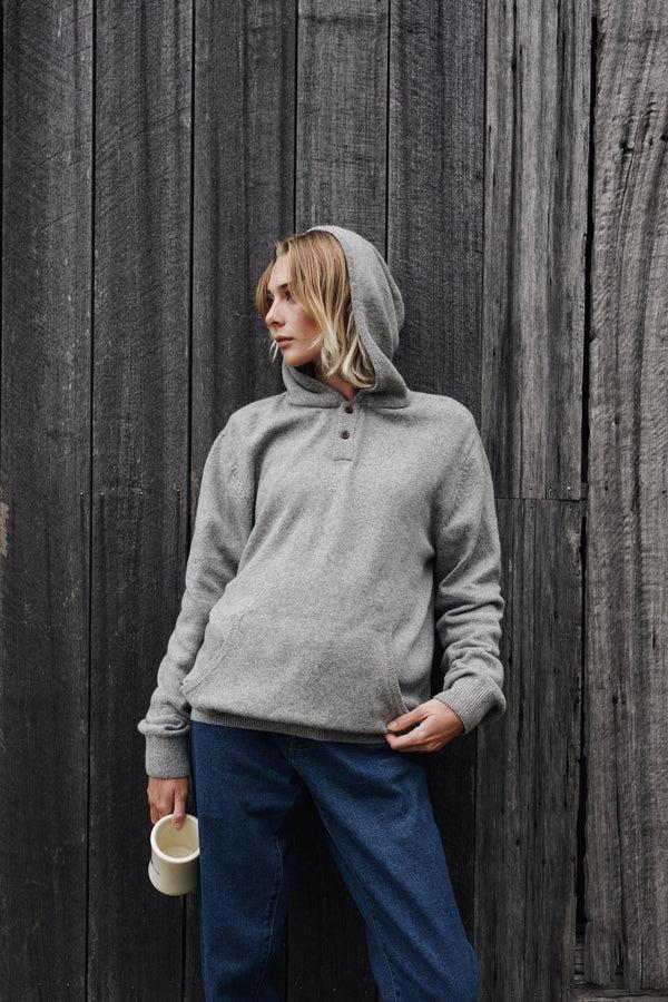 Katin HAYES HOODED HENLEY SWEATER