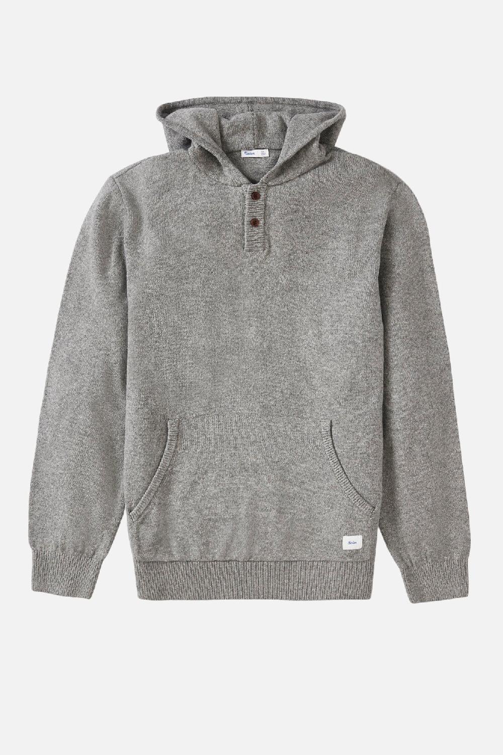 katin HAYES HOODED HENLEY SWEATER