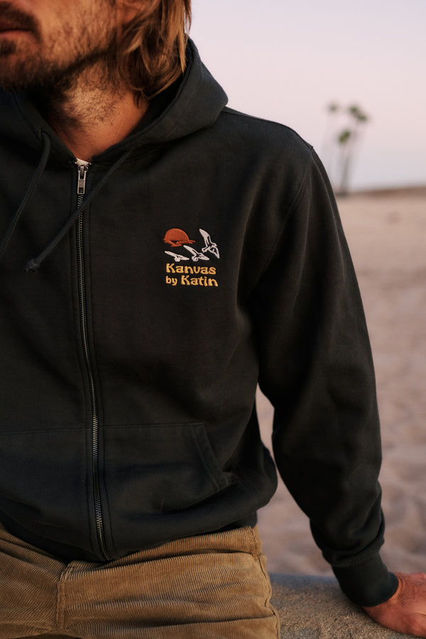 Katin SUNSET EMBROIDERED ZIP HOODIE