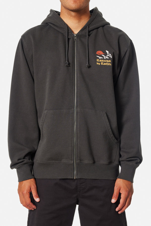 Katin SUNSET EMBROIDERED ZIP HOODIE