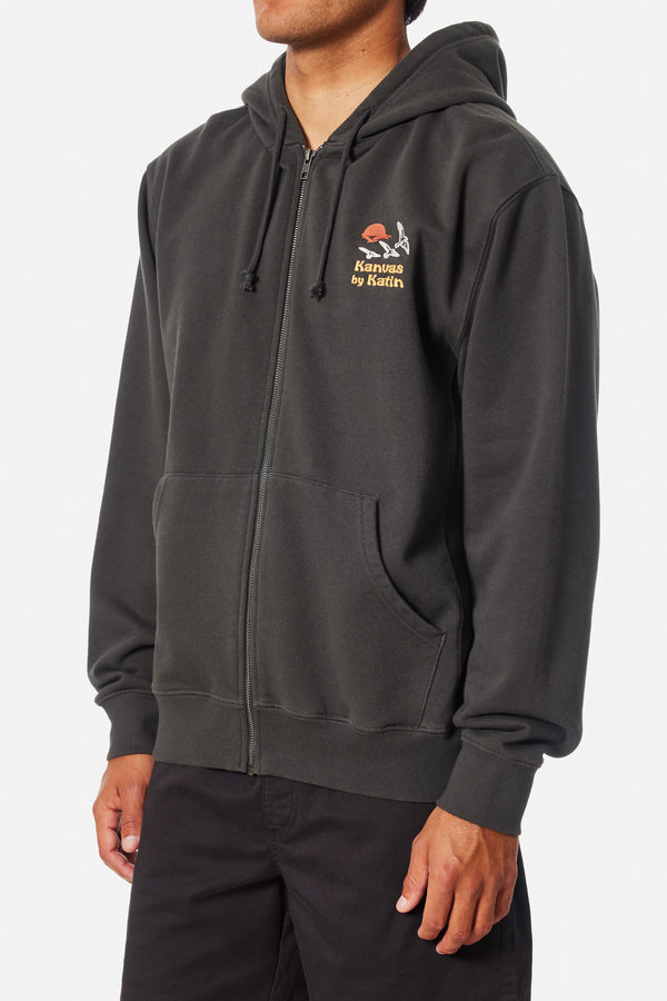 Katin SUNSET EMBROIDERED ZIP HOODIE