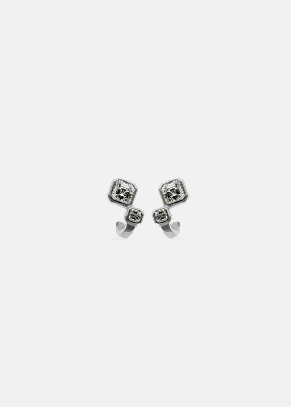 Katkim Asscher Diamond Duet Earrings
