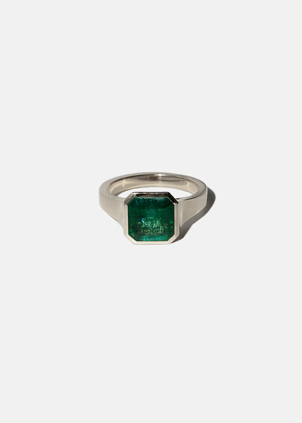Katkim Asscher Emerald Cosma Ring