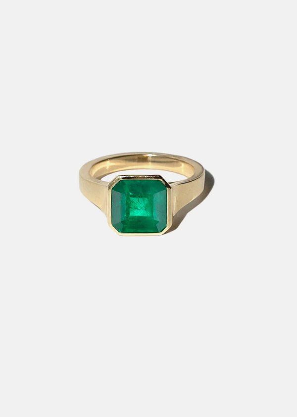 katkim Asscher Emerald Cosma Ring
