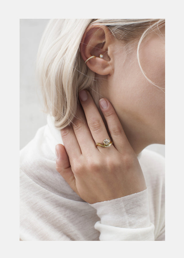 Katkim Brilliant Diamond Mini Trace Pavé Ring