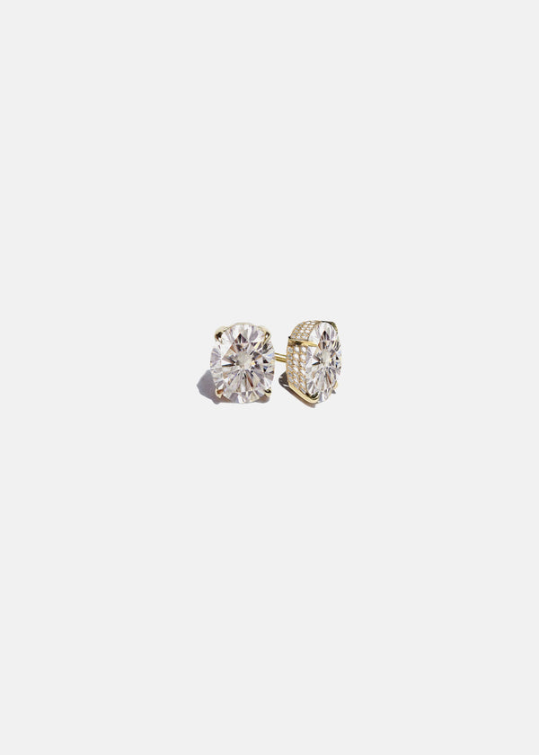 katkim Cerré Oval Diamond Earrings