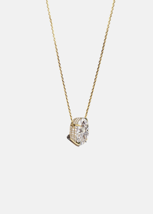 katkim Cerré Oval Diamond Necklace