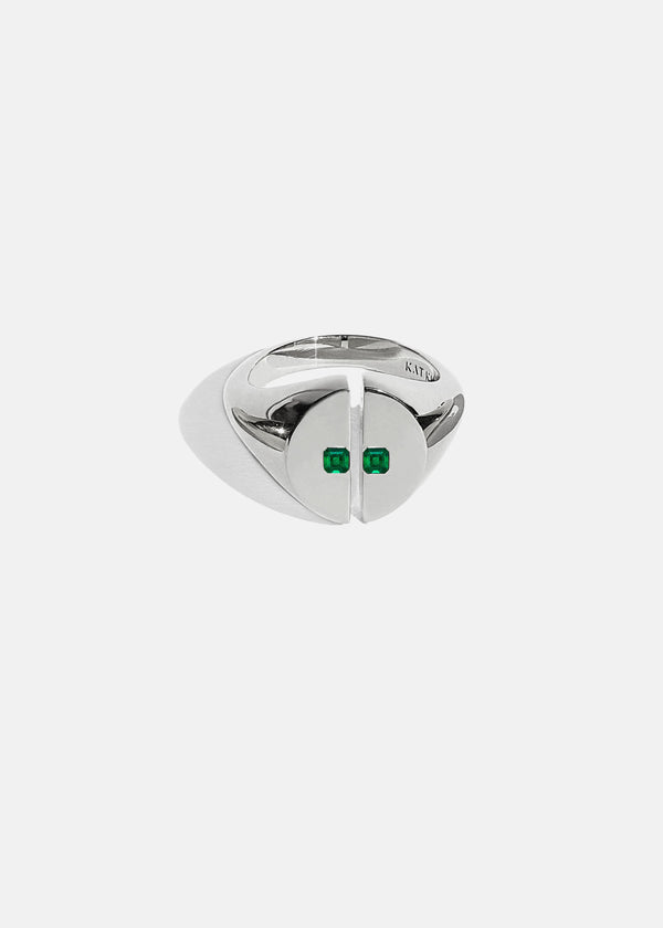 Katkim Cove Signet Ring - Muzo Asscher Emerald