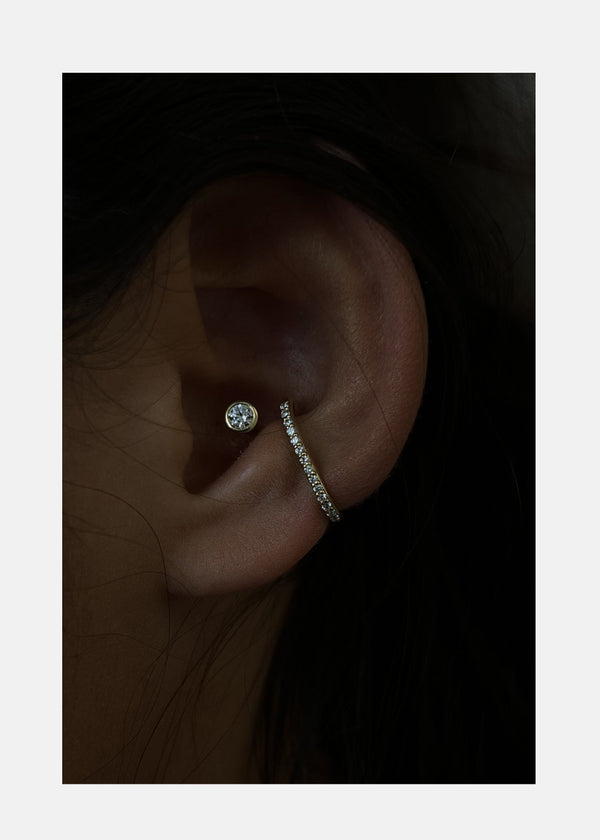 Katkim Crescendo Flare Pavé Ear Cuff