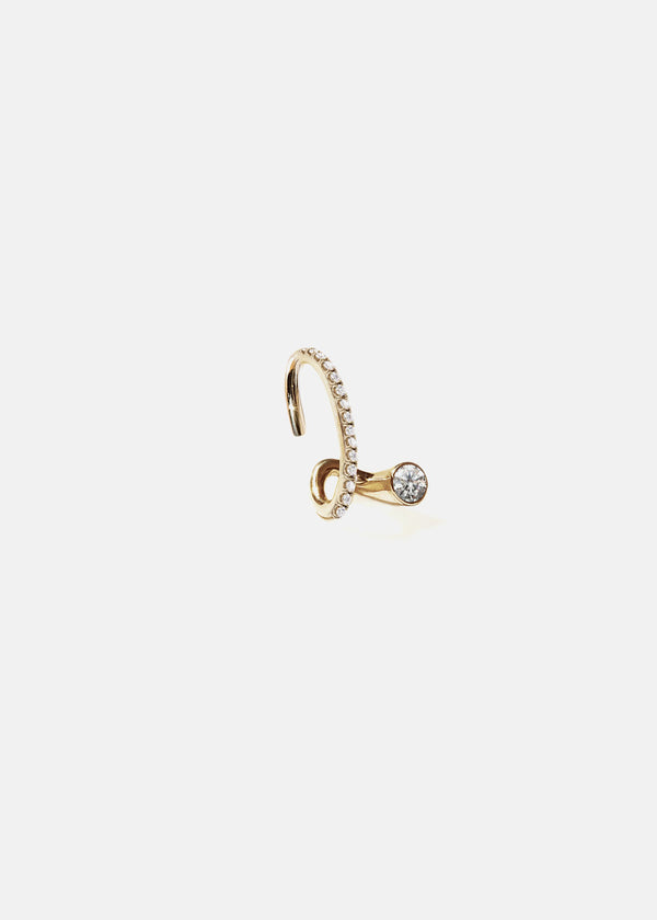 katkim Crescendo Flare Pavé Ear Cuff