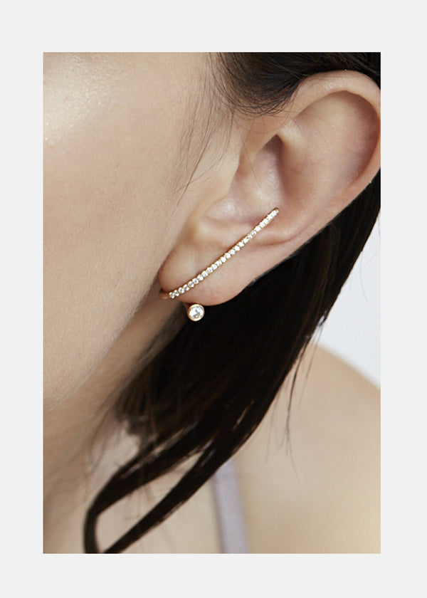 Katkim Crescendo Flare Pavé Earring