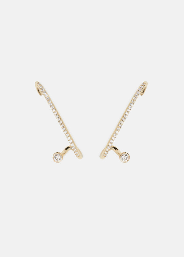 katkim Crescendo Flare Pavé Earring