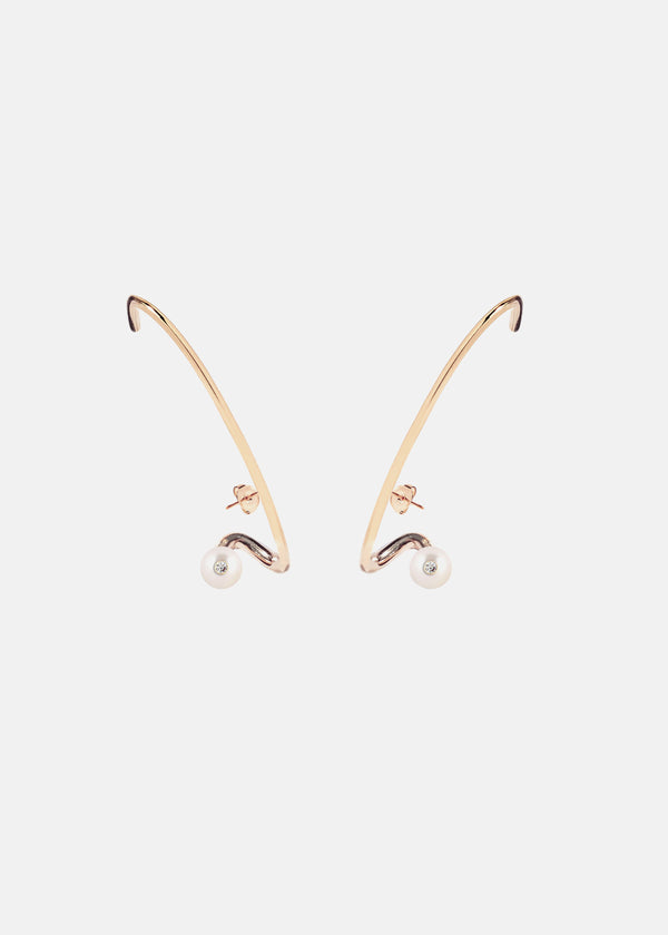 Katkim Crescendo Flare Pearl Earring