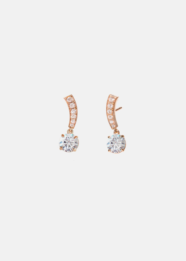 Katkim Diamond Serif Swing Earrings