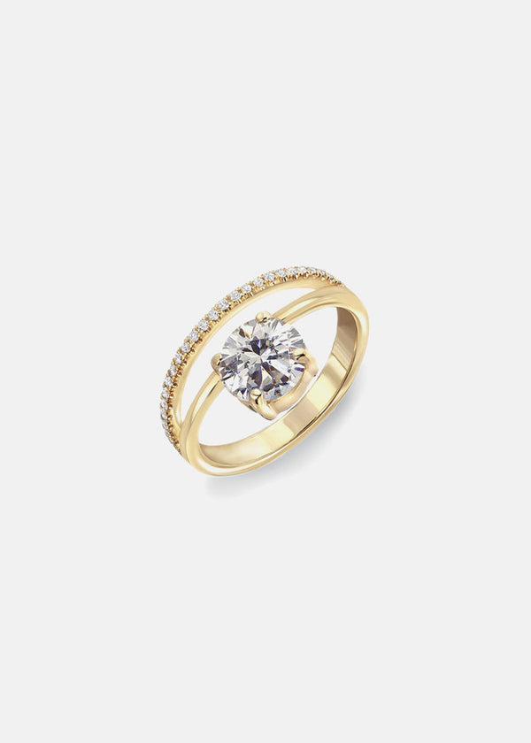 Katkim Diamond Sunset Pavé Ring