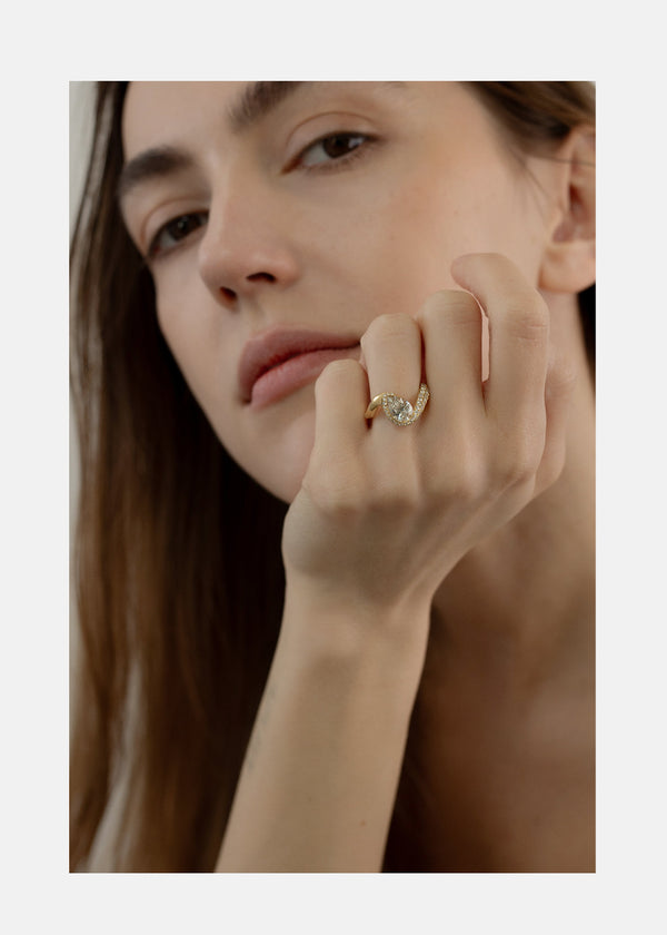 Katkim Diamond Trace Cloud Pavé Ring