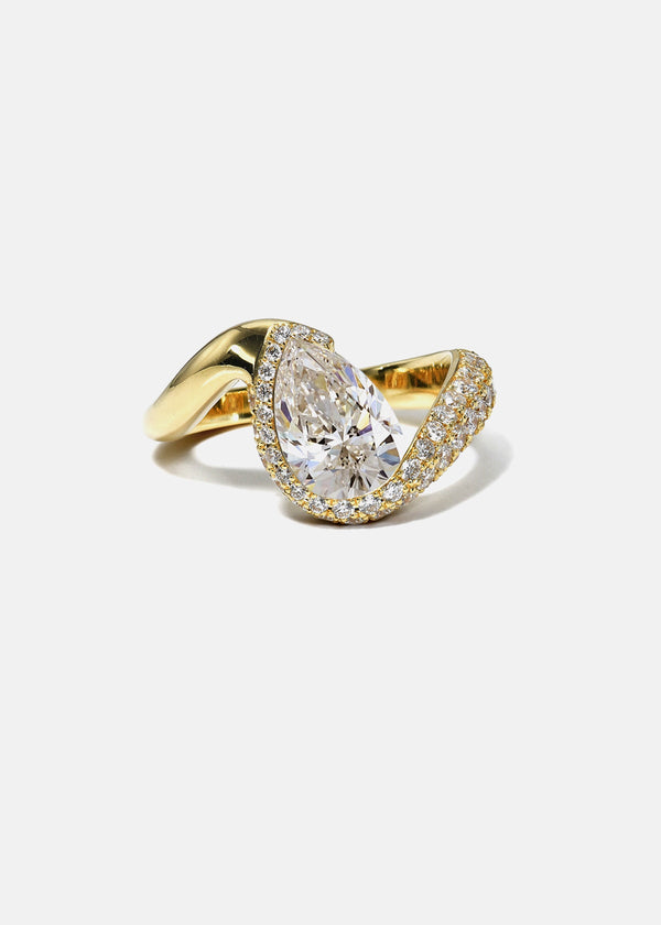 katkim Diamond Trace Cloud Pavé Ring