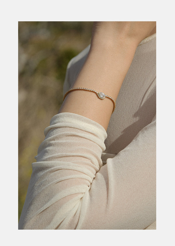 Katkim Diamond Trace Eternity Bracelet