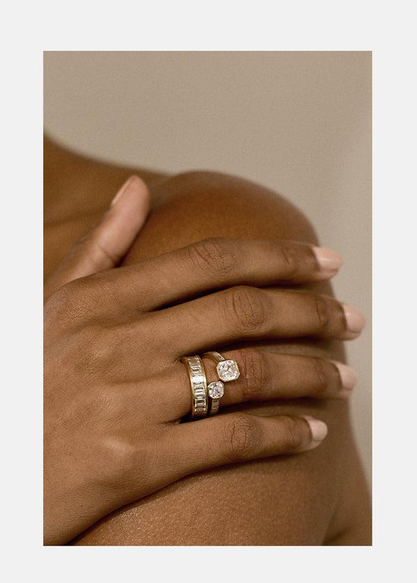 Katkim Duét Asscher Ring