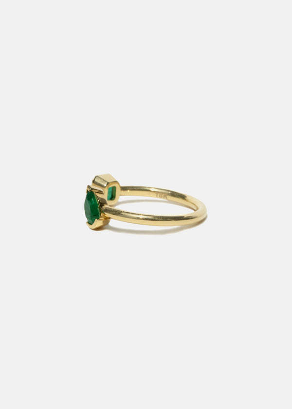 Katkim Duét Emerald Ring