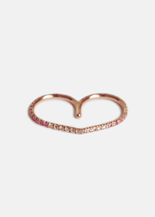 Katkim Éternal Pink Ombré Double Ring