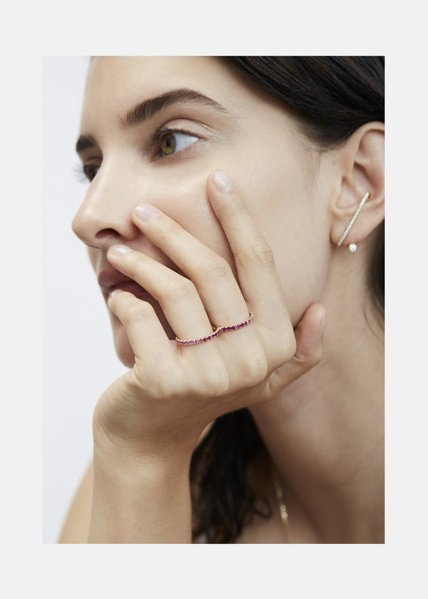 Katkim Éternal Pink Ombré Double Ring