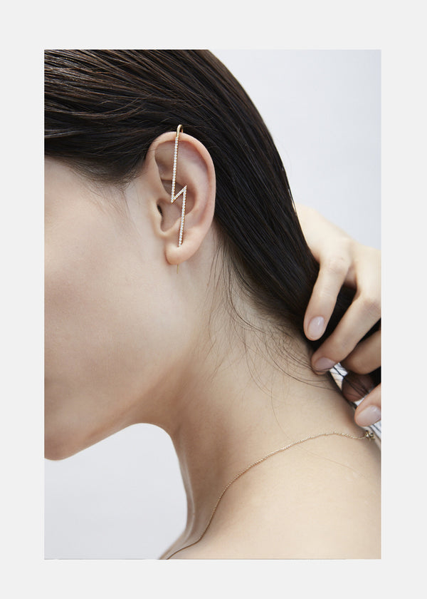 Katkim Flash Pavé Ear Pin