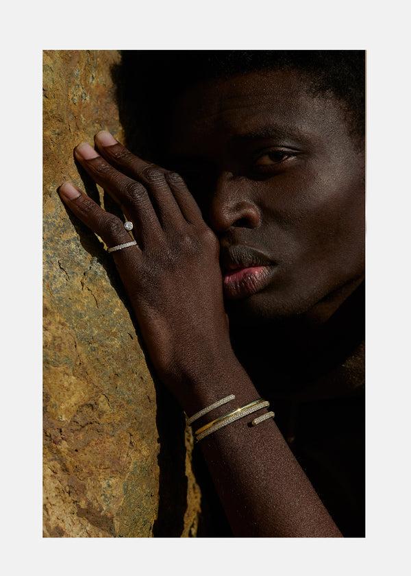 Katkim Grande Crescendo Flare Pavé Ring