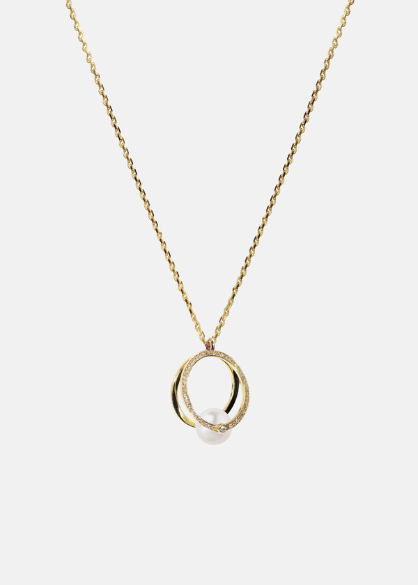 Katkim Grande Pearl Pavé Oasis Necklace