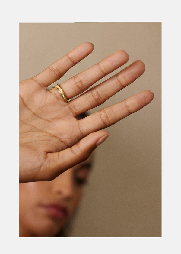 Katkim Grande Trace Pavé Ring