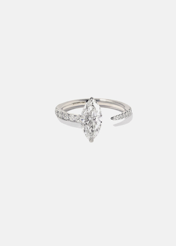 Katkim Marquise Crescendo Pavé Ring